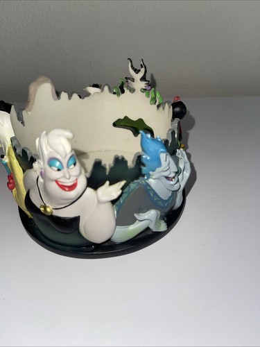 Disney Villians Barattolo Portacandele Base Malefica Ursula Capitano Gancio Crudelia - Foto 3 di 7