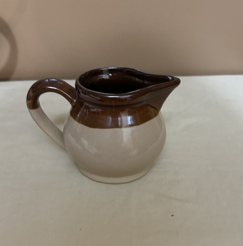 Vintage 3-tone Stoneware Coffee Set With Pot, Creamer And Sugar Bowl - Picture 7 of 11