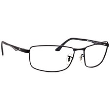 Ray-Ban Sunglasses Frame Only RB 3498 002 Polished Black Rectangular Metal 61 mm