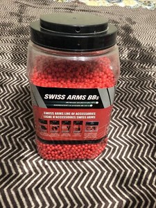 Swiss Arms Airsoft BB's 18,000ct .12g Bio Premium Grade 6MM Airsoft BB's Only