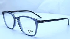 Ray-Ban RB7185 5995 Transparent Violet Rectangle Unisex Eyeglasses 52mm