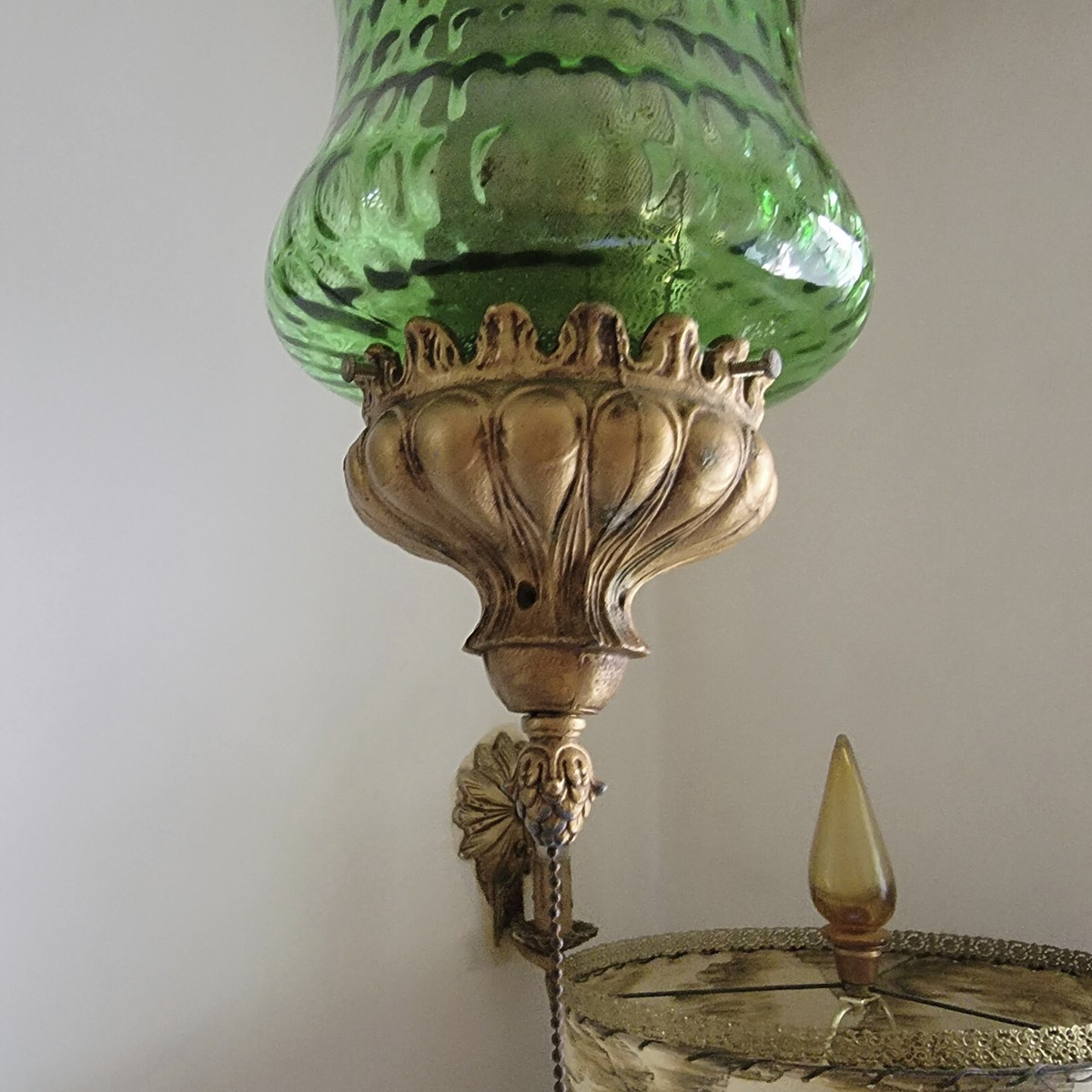 197c Vintage 60's 70's mid-century modern Ceiling Light lamp