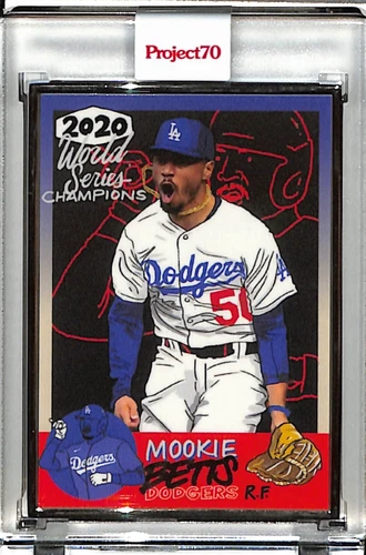 2021 TOPPS PROJECT 70 429 MOOKIE BETTS BY SOPHIA CHANG P70 AP SILVER FRAME 03/51