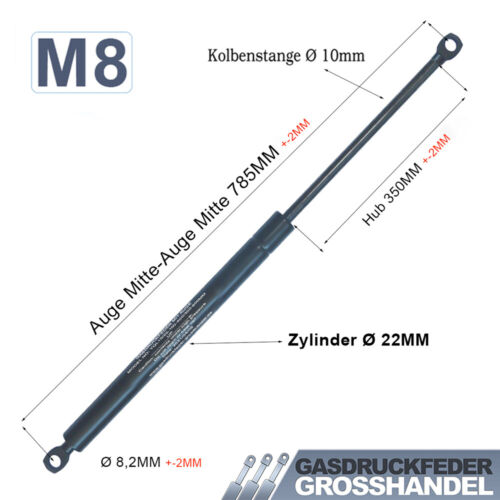 Gasdruckfeder Gasdruckdämpfer Dämpfer Auge Gasfeder Länge: 145-900MM 50N-1.250N - Bild 425 von 500