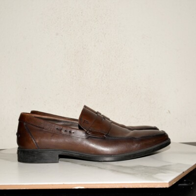 TOD'S Penny Loafer Leather Brown Men UK 7.5 / US 8.5