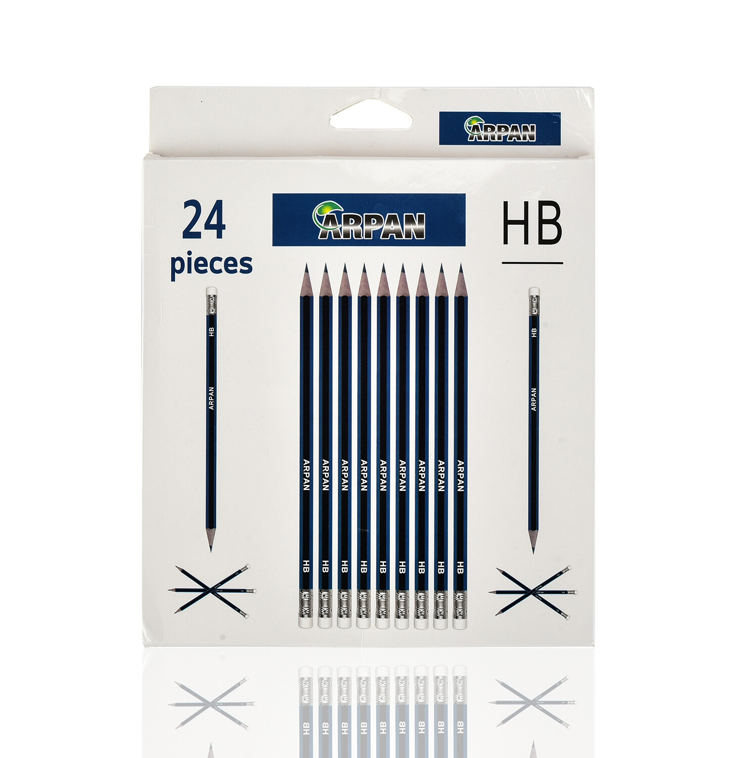 HB Pencils with Rubbers, Pre-Sharpened for School, Office, Writing, Drawing