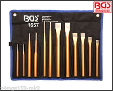 BGS - 12 Piece Heavy Duty Pin Driver, Chisel & Punch Set - 1657