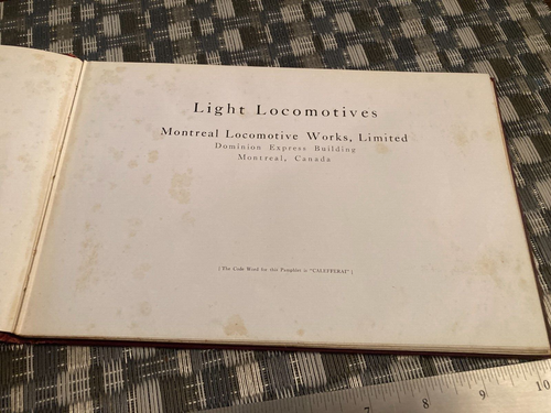 Montreal Locomotive Works Light Locomotive ORIGINAL CATALOG No. 10043 - Picture 2 of 14