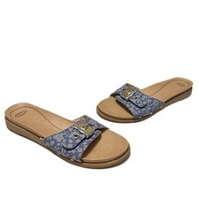 DR SCHOLLS Floral Comfort Adjustable Strap Studded Originalist Slip On Sandals