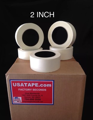 24 Rolls 2'' X 60 Yrds General Purpose Painters Masking Tape MADE IN USA BLEMS