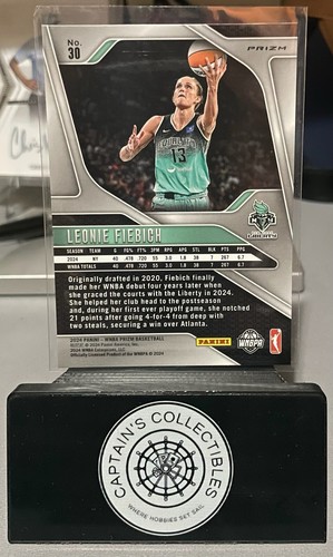 2024 Panini Prizm WNBA Basketball Leonie Fiebich Ice Prizm #30 - Bild 2 von 2