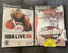 (2) Game PS2 NBA Basketball Bundle - Nba Live 06/Nba Shootout 2003 Playstation 2