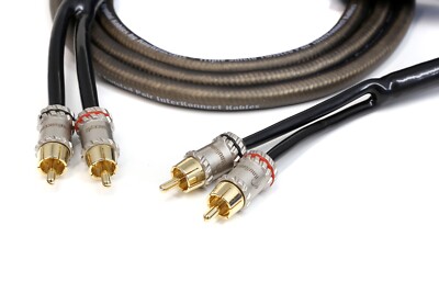 KnuKonceptz Krystal Twisted Pair OFC 2 Kanal Rauch Cinch Kabel 6 Meter