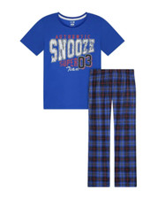 New Max  Olivia Big Boys Shirt and Pants Pajama Set Size M 8/10 MSRP 42