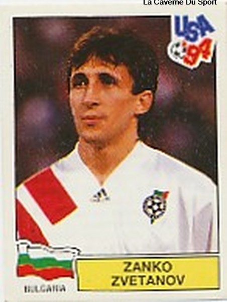 ナショナル フィンがピッキング チャンピオンズ 1979-1994 250 ZANKO ZVETANOV BULGARIA PANINI WORLD CUP 1994 STICKER VIGNETTE