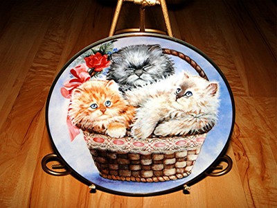 THREE LITTLE KITTENS K Duncan FRANKLIN MINT PERSIAN CAT KITTY PLATE