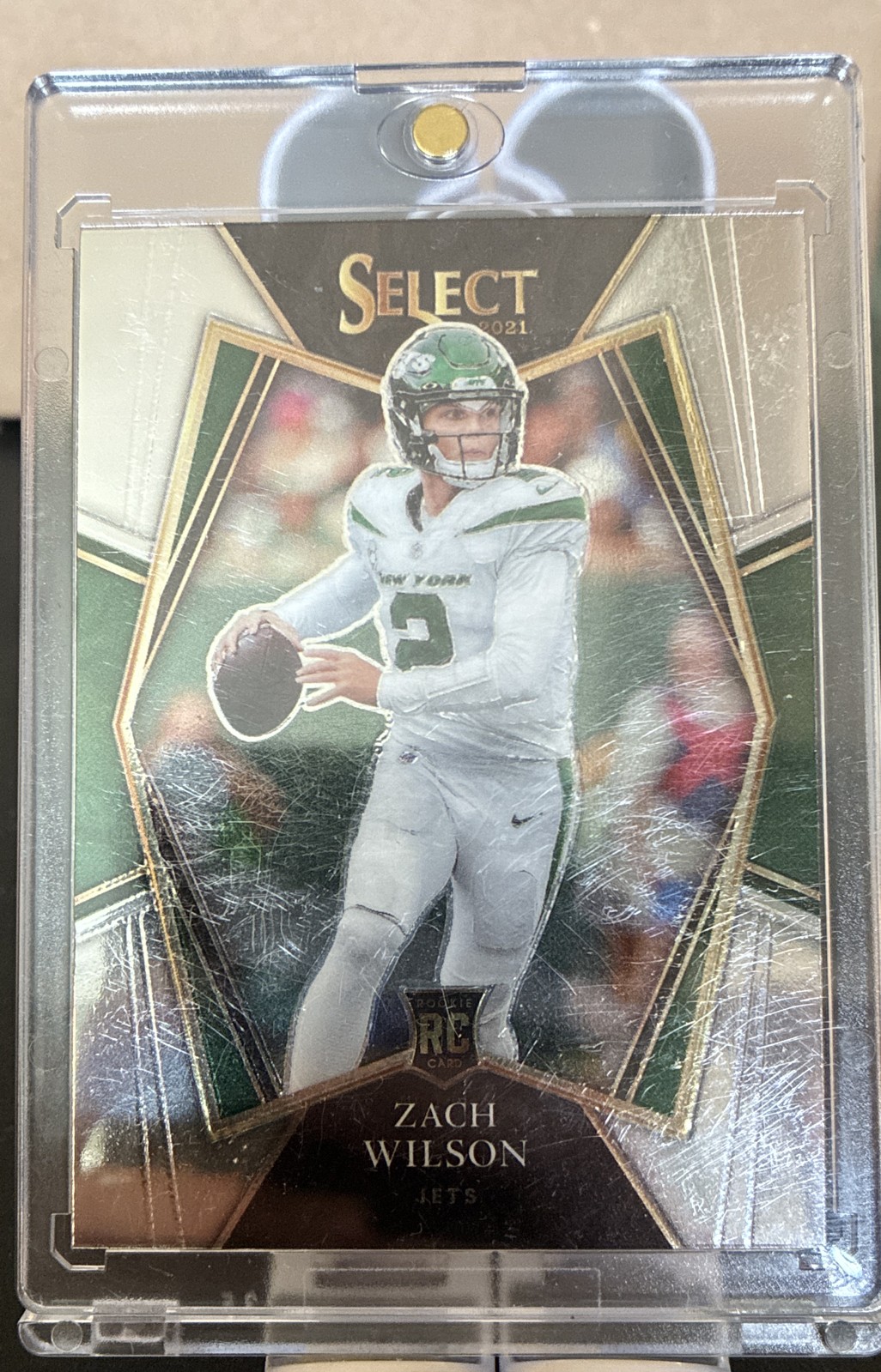 2021 Panini Select - Premier Level Zach Wilson #144 Silver Prizm (RC)