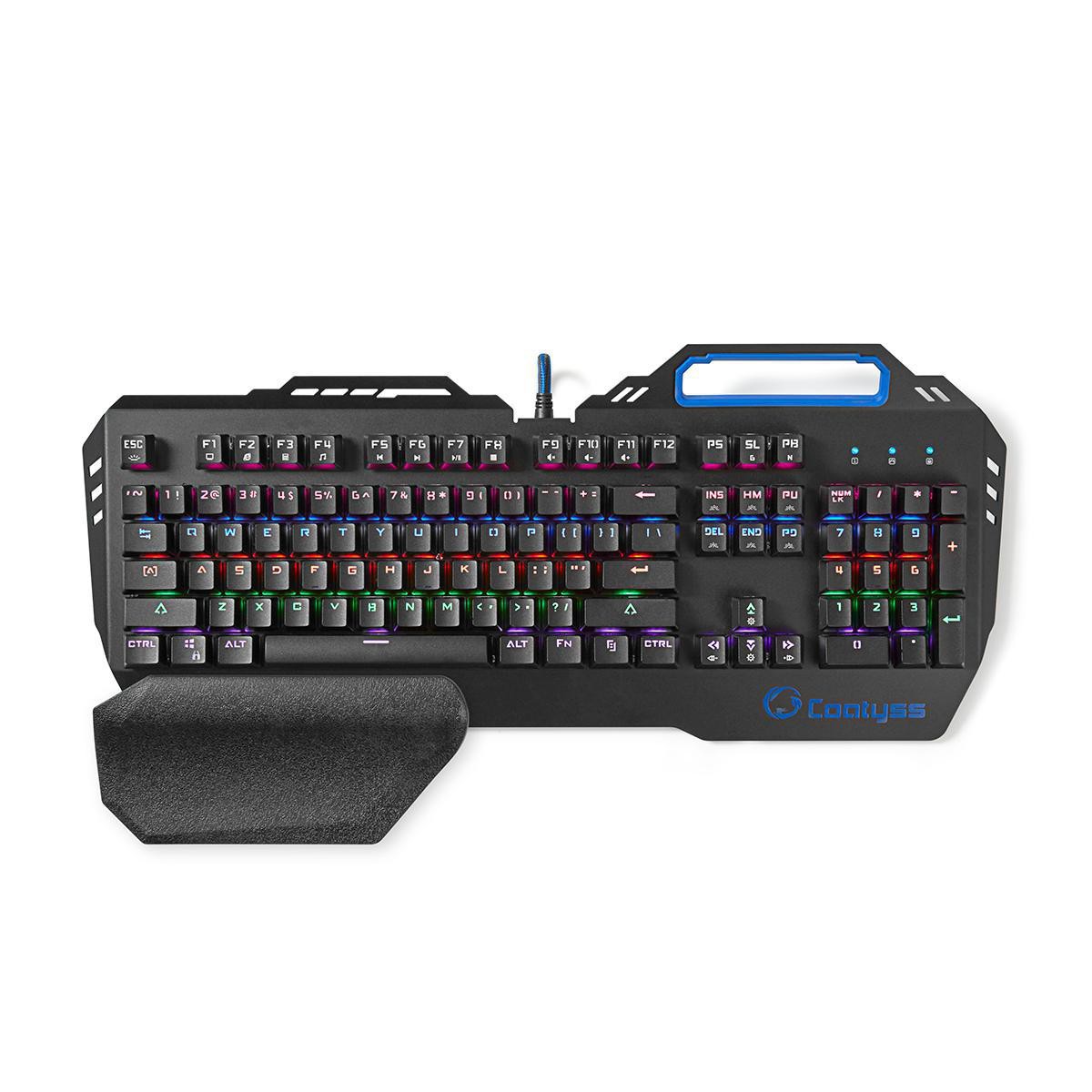Clavier mécanique gamer Nedis noir, l'allié idéal de votre setup nocturne