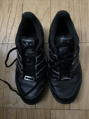 Adidas KG Attitude Double Lo 551362 2004  Black Leather Sneakers Shoes US 7