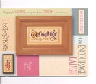 Lizzie Kate ENCOURAGE LAUGH Double Flip  2 Cross Stitch Charts/Leaflet w/ Charms — photo 4
