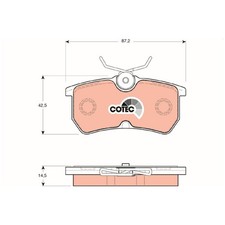 Satz Bremsbeläge Bremsklötze hinten für Ford Fiesta 5 JH 6 CB1 Focus 1 | 2398