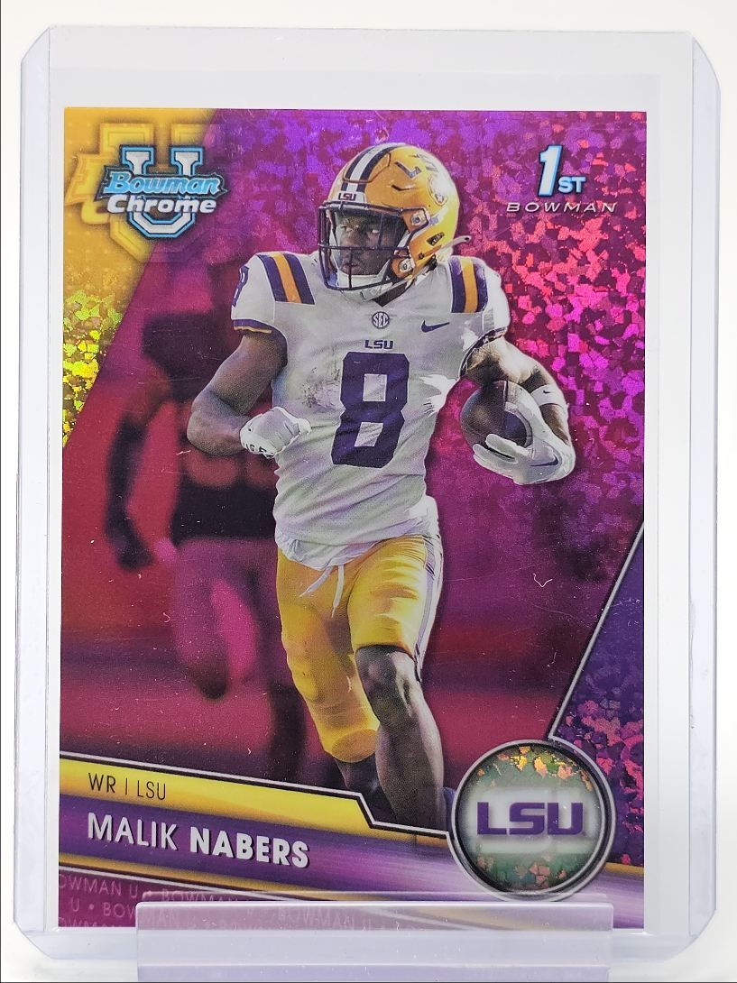 MALIK NABERS 2023 BOWMAN U CHROME 1ST FUCHSIA MINI-DIAMOND /150 Q6015