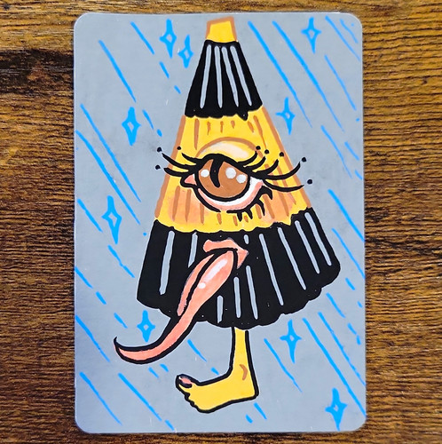 ACEO Original Art Card Collectable Card "Yokai" Signed 2026