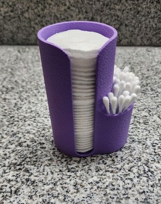 Bathroom Organizer for Qtips, Cotton Rounds, Makeup