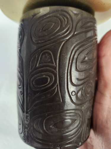 Amos Wallace Alaskan Hand Carved Totem Pillar Candle Holder Set Of 2 1969 *Read - Picture 10 of 20