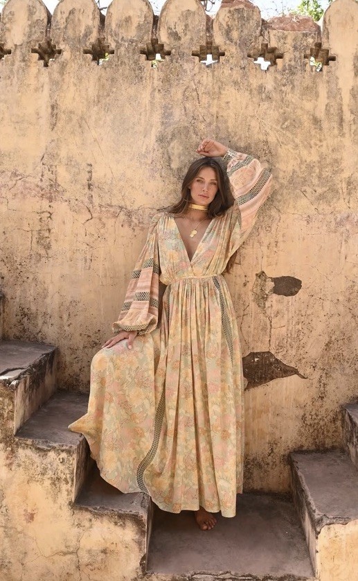 Talisman Pharaoh Butterfly Dress Boho Gypsy Peasant XL
