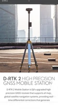 DJI D-RTK 2 HIGH PRECISION GNSS MOBILE STATION, BASE STATION W/ TRI-POD 