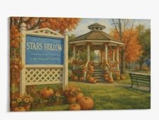Gilmore Girls Stars hollow Fall Canvas Art 