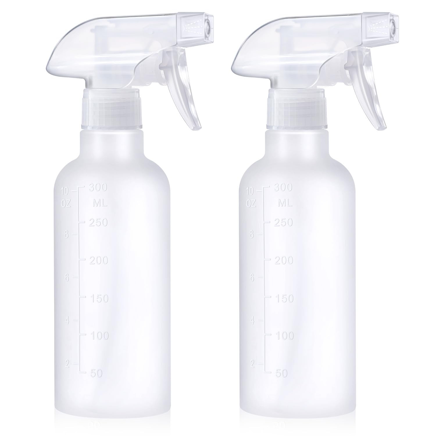 10 oz Spray Bottles, Mist/Stream Adjustable Small Spray Bottle for Hair Clean...