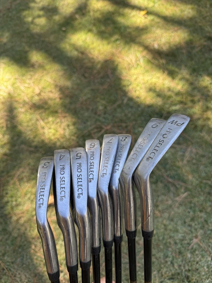 Conjunto de tacos de golfe Pro Select NXT Tour ferro 3-PW grafite rígido masculino destro - Imagem 2 de 4