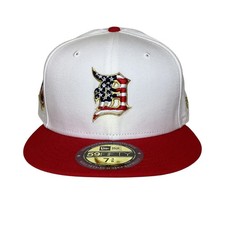 Detroit Tigers American Flag New Era Fitted s...