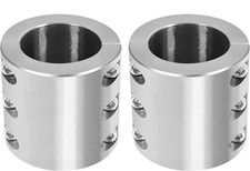 2 Steel Weldable Tube Clamps Bolt On 2PCS Spl...