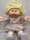 1980s Vintage POPCORN Cabbage Patch Kids Lemon Blonde #12 Girl Doll