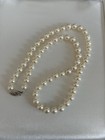 High Grade Akoya Pearl Necklace 6.5-7.0mm 14K White Gold Clasp — photo 3