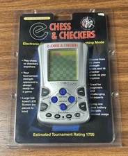 Excalibur Chess & Checkers Handheld Electronic Travel Game NEW in Package