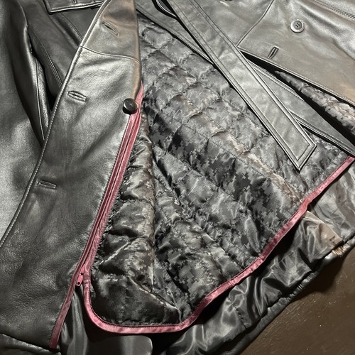 Wilson’s Lederjacke Thinsulate Damen Größe L mit Riemen Button Down - Bild 12 von 16