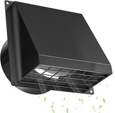 100 mm Cowled Air Vent Covers for Walls Outside with Backdraft Flap ...