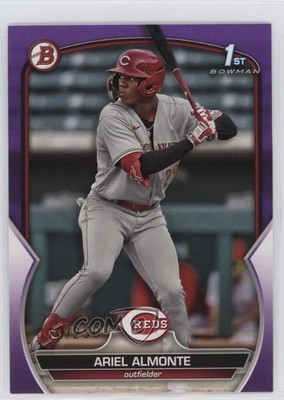 2023 Bowman Prospects Purple 10/250 Ariel Almonte #BP-78 0nr3