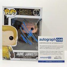 Nikolaj Coster-Waldau Signed Jaime Lannister 10 Funko Pop Game Of Thrones ACOA