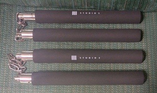 2 Foam Studio 3 Nunchucks w/Chain Karate Martial Arts Training Practice FS