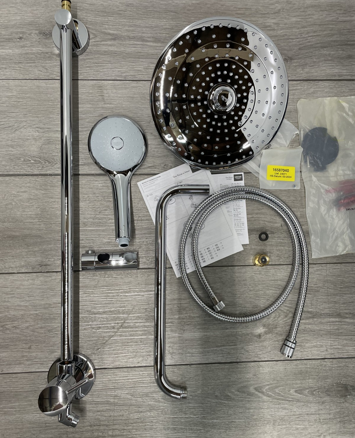 Grohe 27867001 Retro Fit System 260 Shower System - Starlight Chrome