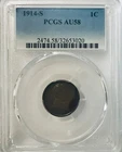 1914 S Lincoln Cent PCGS AU58