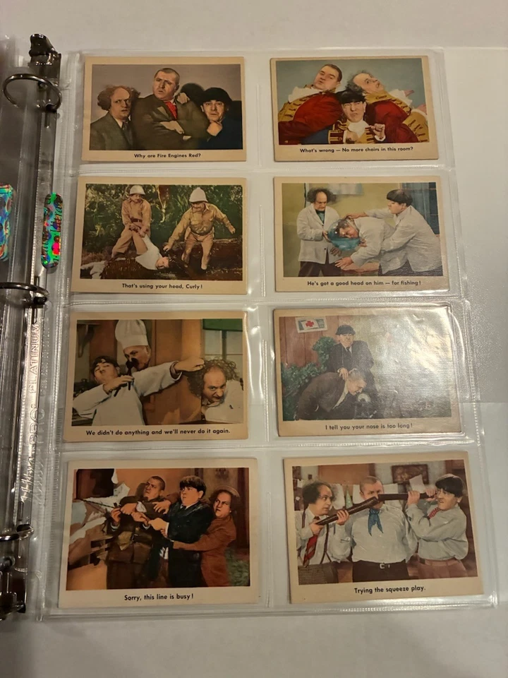 The 3 Stooges 1959 Fleer Trading Card Complete Set 96 Cards + PSA Graded Cards - Image 2 of 4