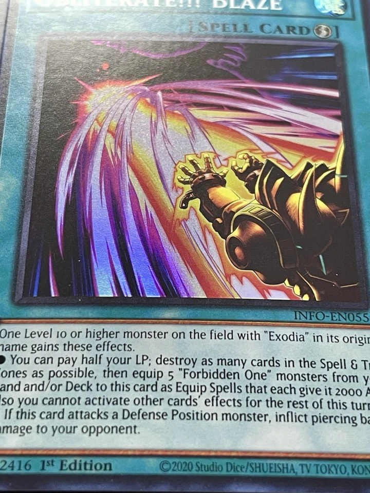 Exodia Full 5 Piece Set + Incarnate + Obliterate!!! + Blaze + Rage  | YuGiOh! - Image 4 of 4