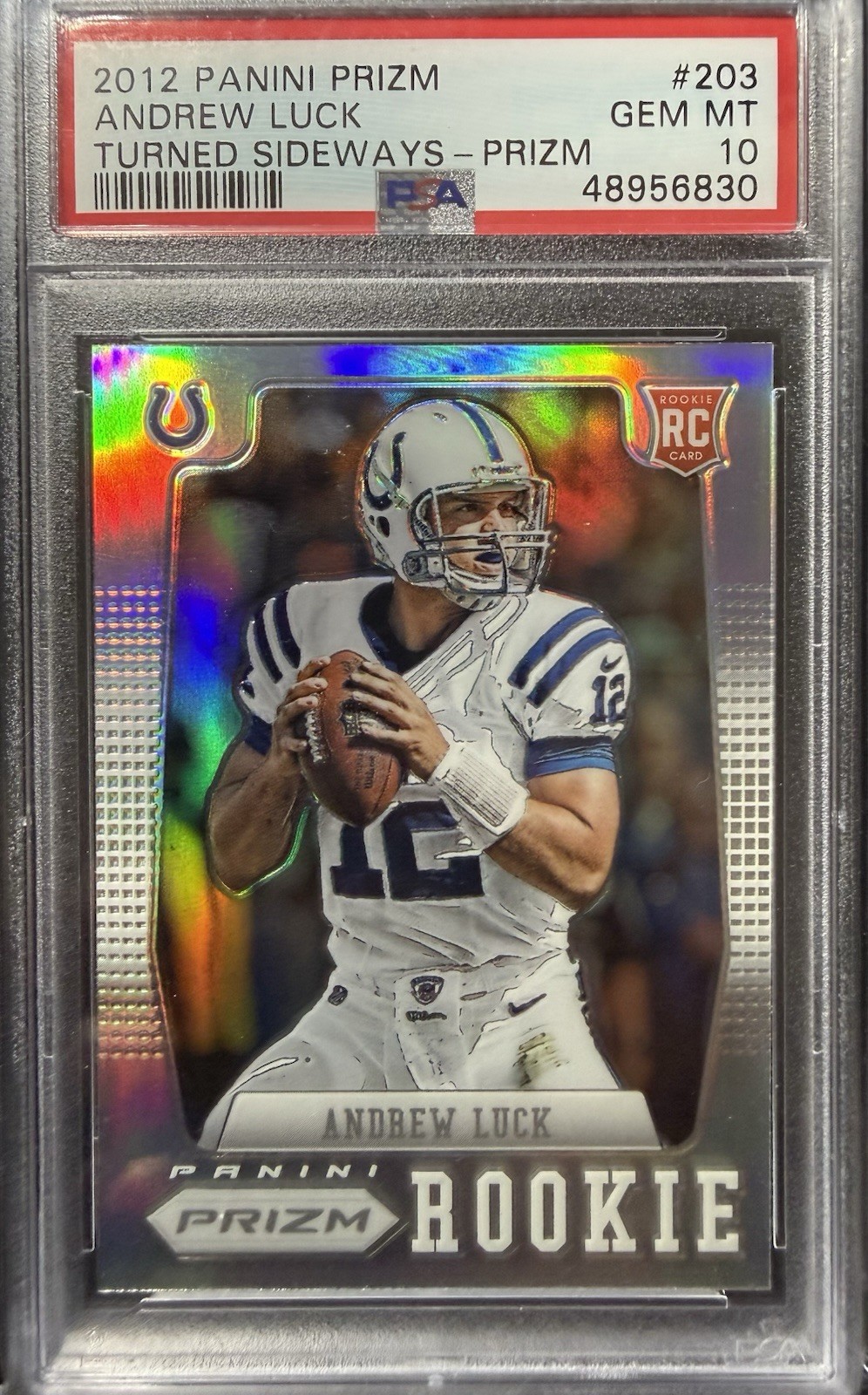 Andrew Luck Panini Prizm #203 Turned Sideways