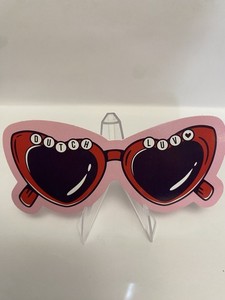 Dutch Bros Dutch Luv Heart Sunglasses Sticker